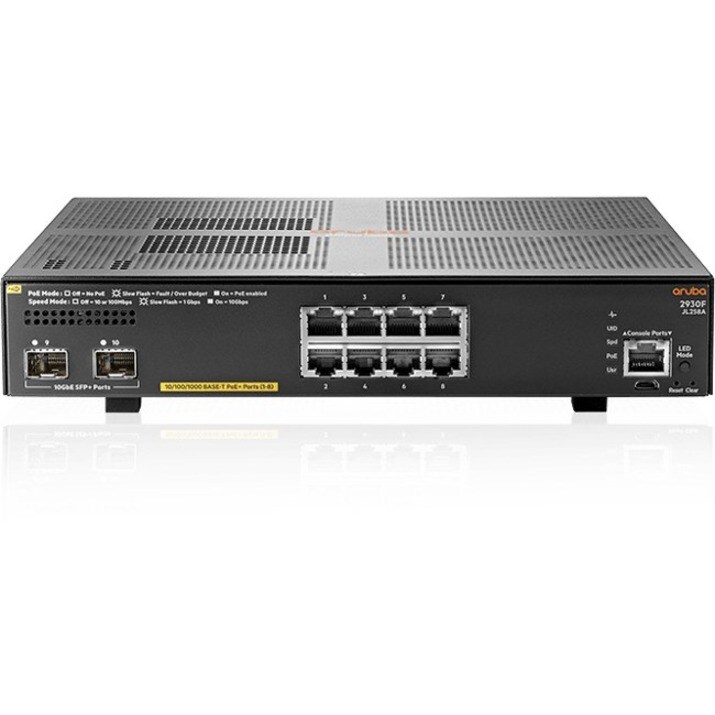 ARUBA 2930F 8G POE+ 2SFP+ SWCH