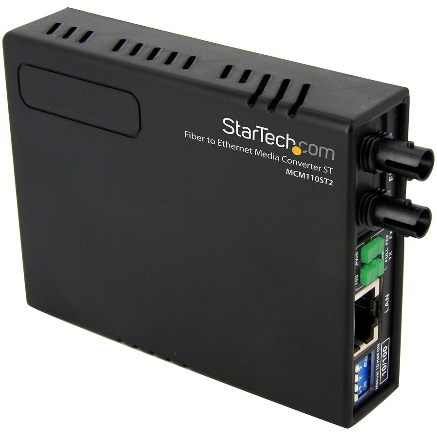 MM FIBER ETHERNET MEDIA CONVERTER ST 2KM