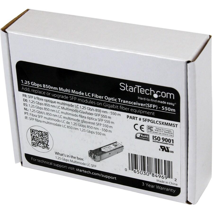 Gigabit Fiber SFP Transceiver MM LC 550m