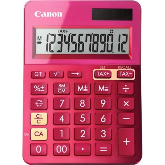 LS123KMPK METALLIC PINK 12 DIGIT DESKTOP
