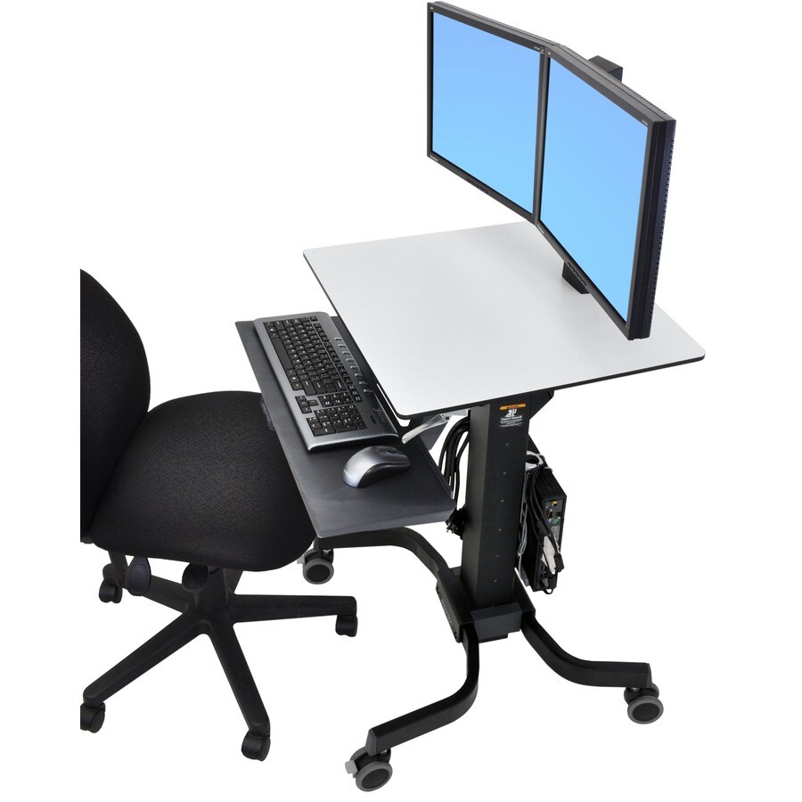 Workfit-C Sit-Stand Dual LCD Black.