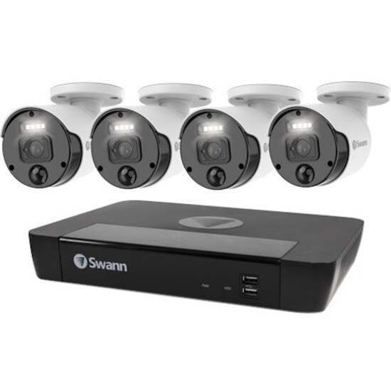 NVR KIT 4K UPSCALE 8 CHANNEL W/ 4 CAMERA