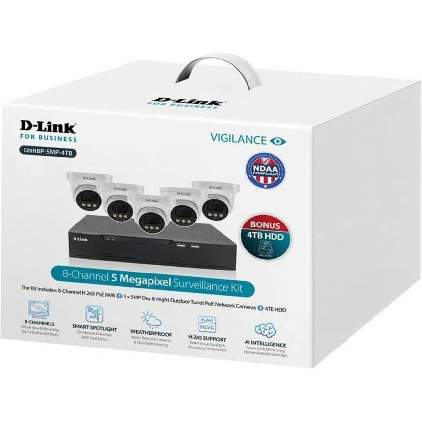 VIGILANCE SURVEILLANCE KIT WITH 8CH NVR