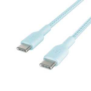 BOOSTCHARGE 1M USB-C TO USB-C CABLE BLUE