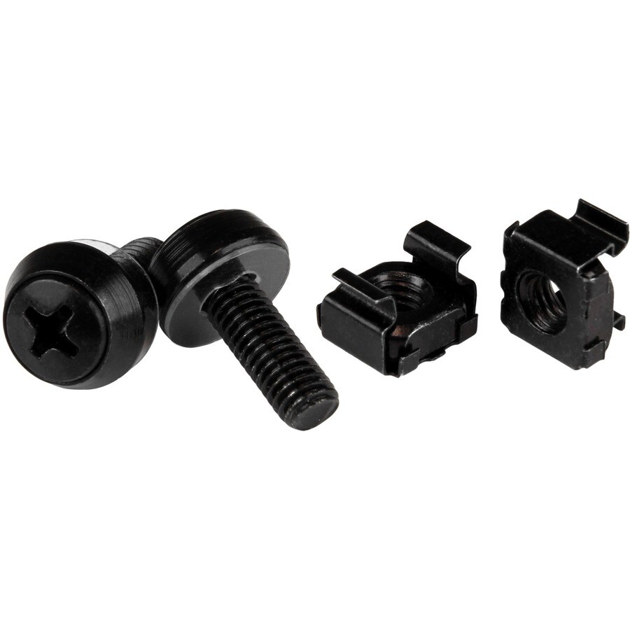 M6 SCREWS CAGE NUTS - 100 PACK BLACK