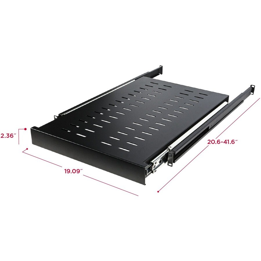 19IN 1U SLIDING SHELF 100LBS CAPACITY