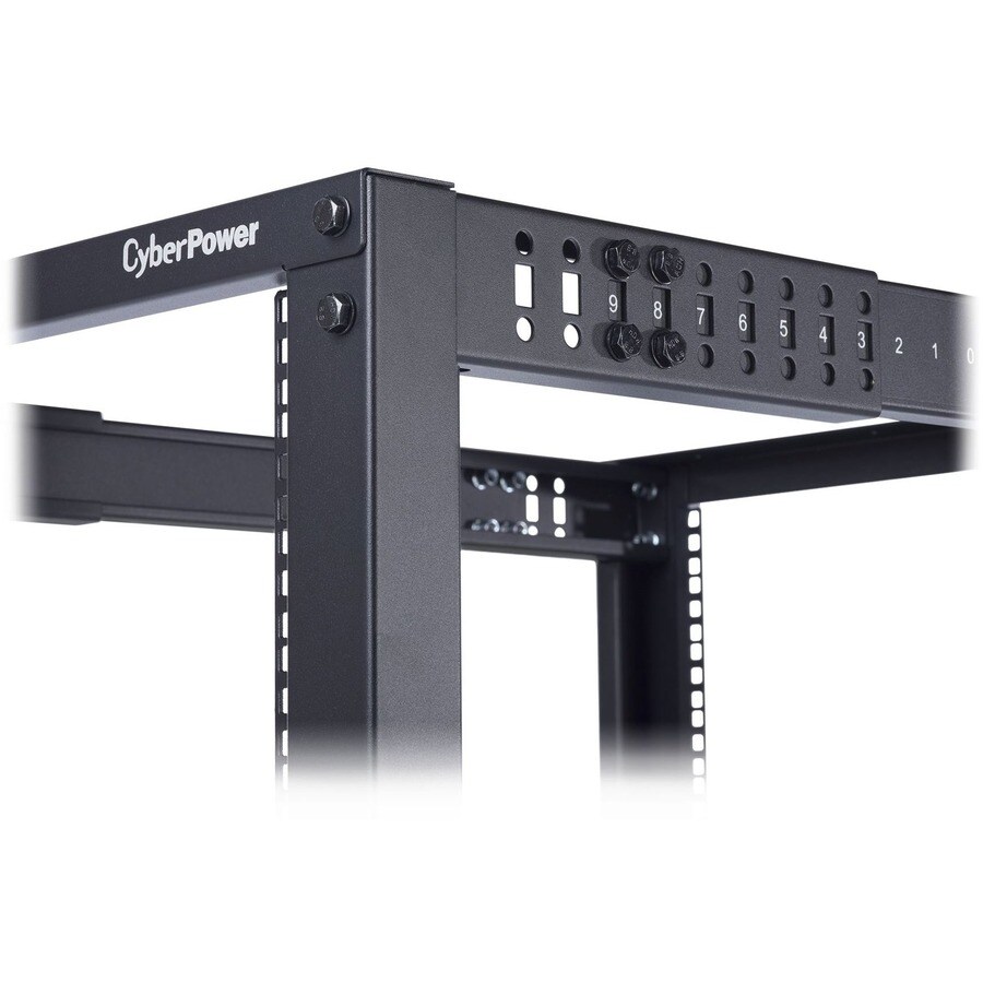 19IN 45U OPEN FRAME RACK DEPTH ADJUSTBLE