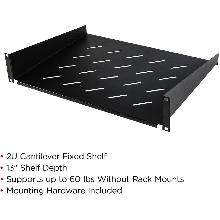 19IN 2U CANTILEVER SHELF 13IN(350MM) DEE
