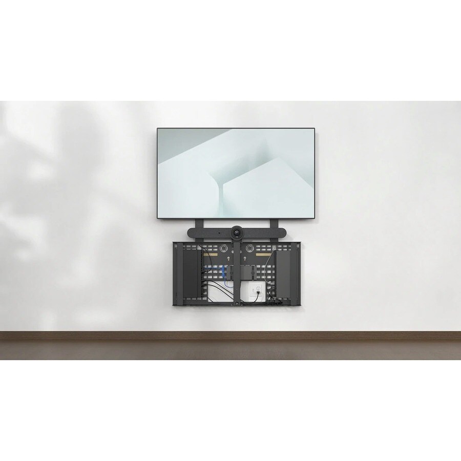 HECKLER AV CREDENZA 4U - BLACK GREY