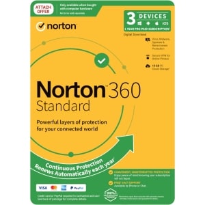 NORTON 360 STDRD 1U 3D 12MO ATTH DRMKEY