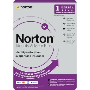 NORTON IDENTITY ADVISOR PLUS 12MO DRMKEY