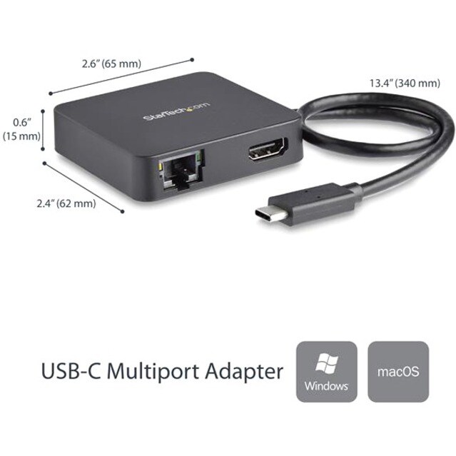 USB C Multiport Adapter HDMI USB 3.0 Gb