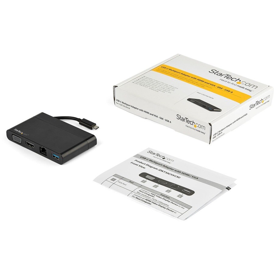 USB C ADAPTER - HDMI VGA - 1XA - GBE