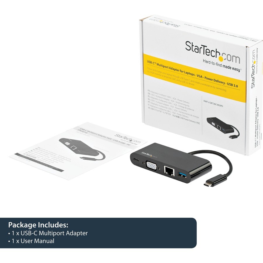 Adapter - USB C VGA Multiport - PD 60W