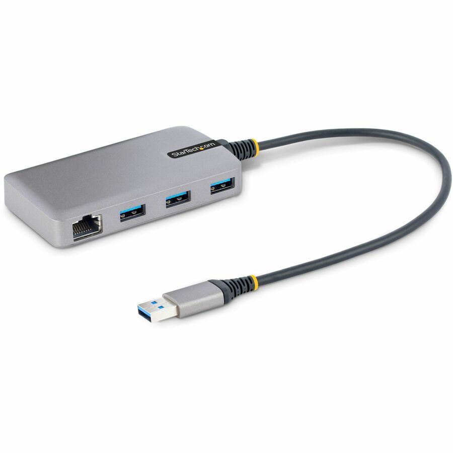 3-Port USB Hub w/ GbE Ethernet Adapter