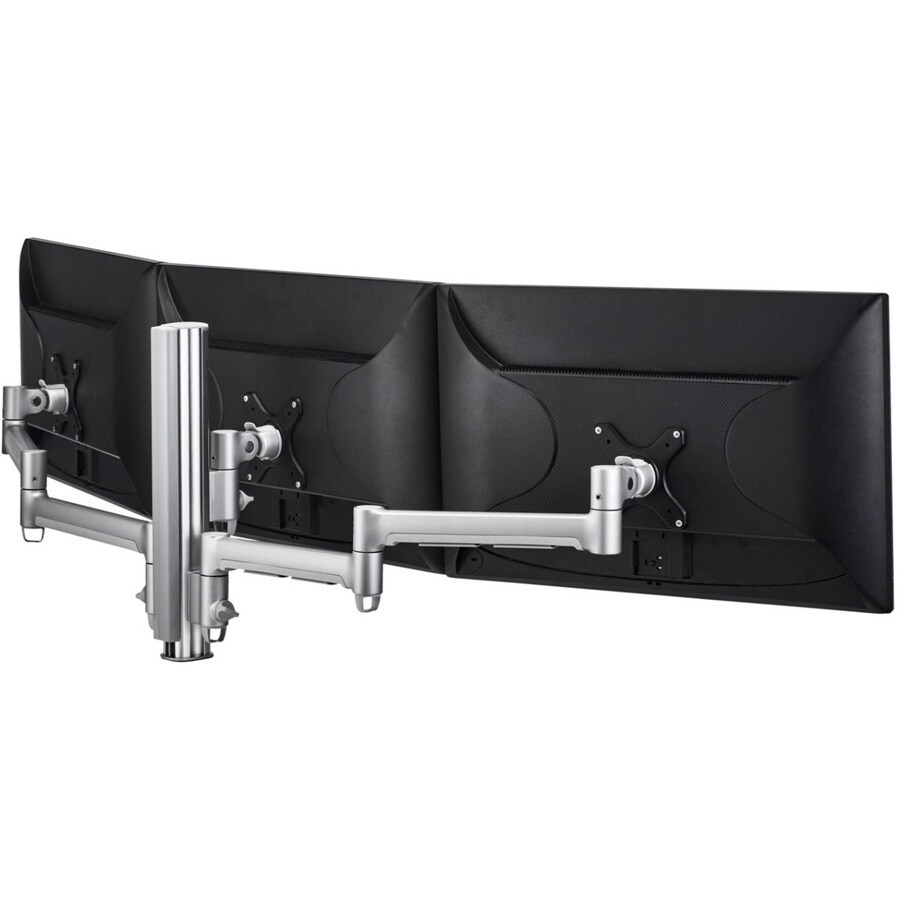 ATDEC TRIPLE DESK MOUNT SILVER