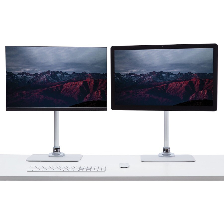 Desktop monitor stand with cable hook