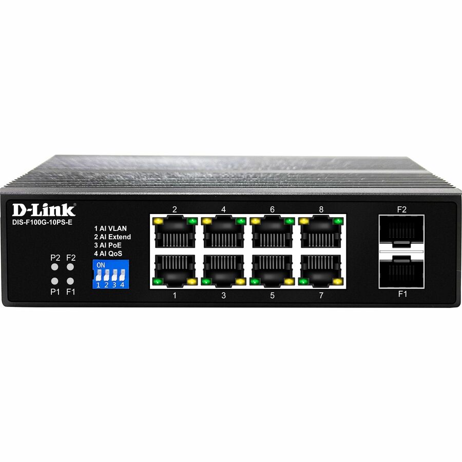 10-PORT GIGABIT INDUSTRIAL POE SWITCH WI