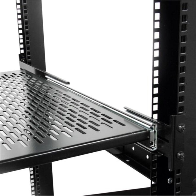 2U Sliding Vented Rack Mount Shelf