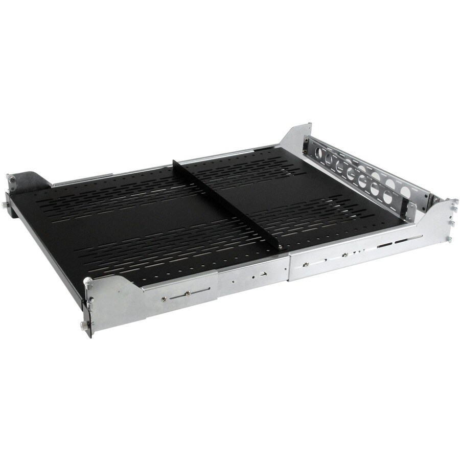 2U Adjustable Vented Sliding Rack Shelf