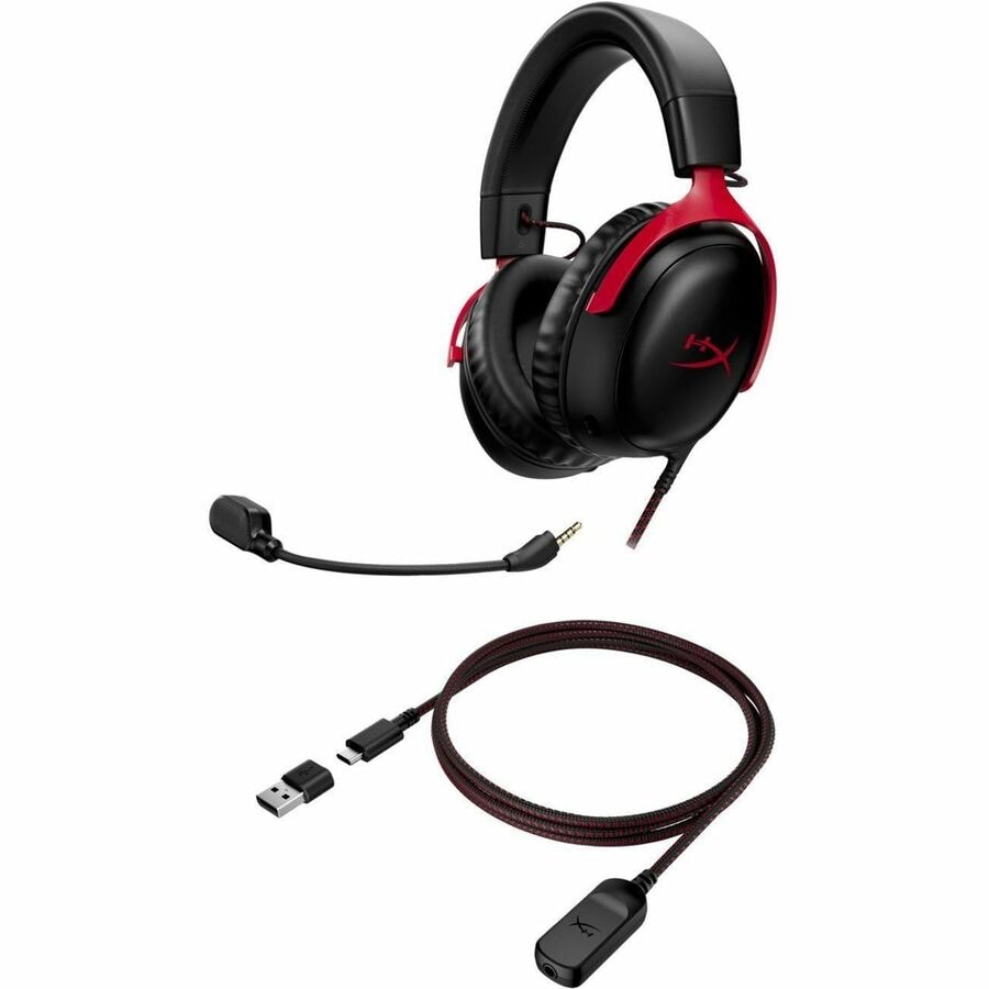 HYPERX CLOUD III BLK RED GAMING HEADSET