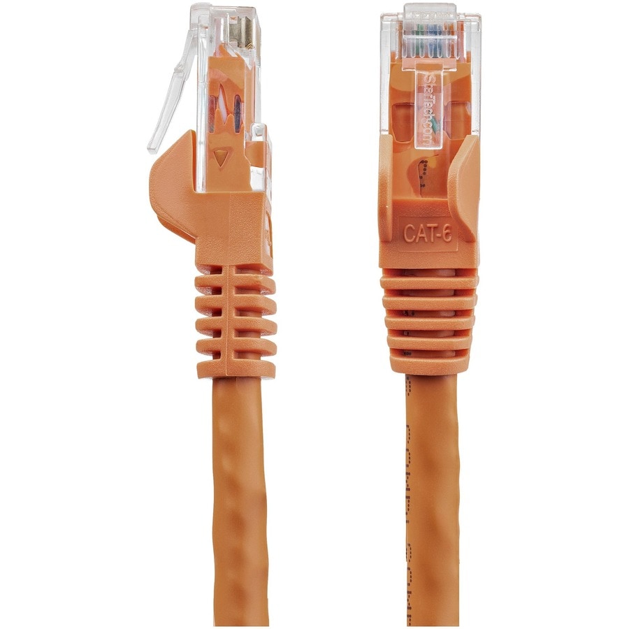 1m Orange Snagless UTP Cat6 Patch Cable