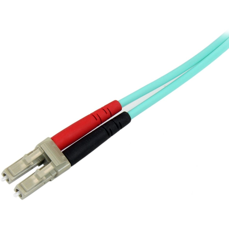 1M 10 GB AQUA FIBER PATCH CABLE LC/SC