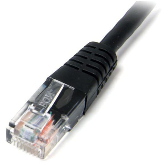 15m Cat5e Black Molded Cat5e Patch Cable