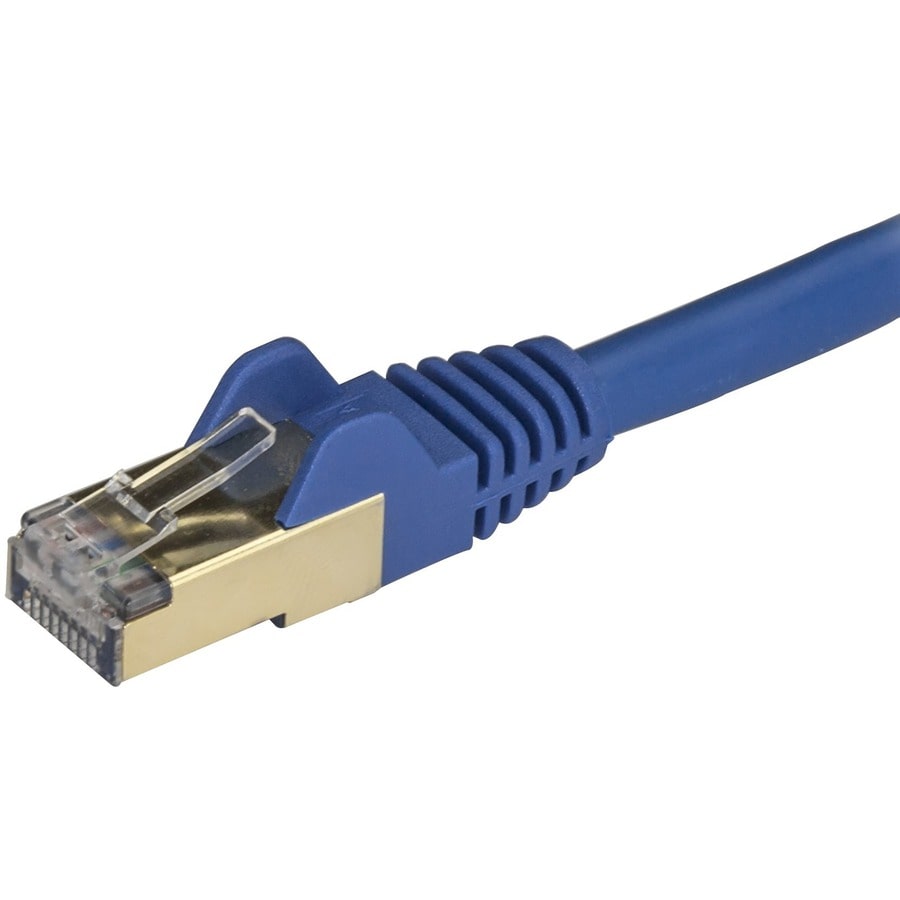 0.5m Blue Cat6a Ethernet Cable - STP