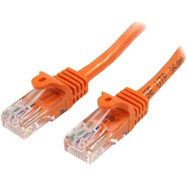 5m Orange Snagless Cat5e Patch Cable