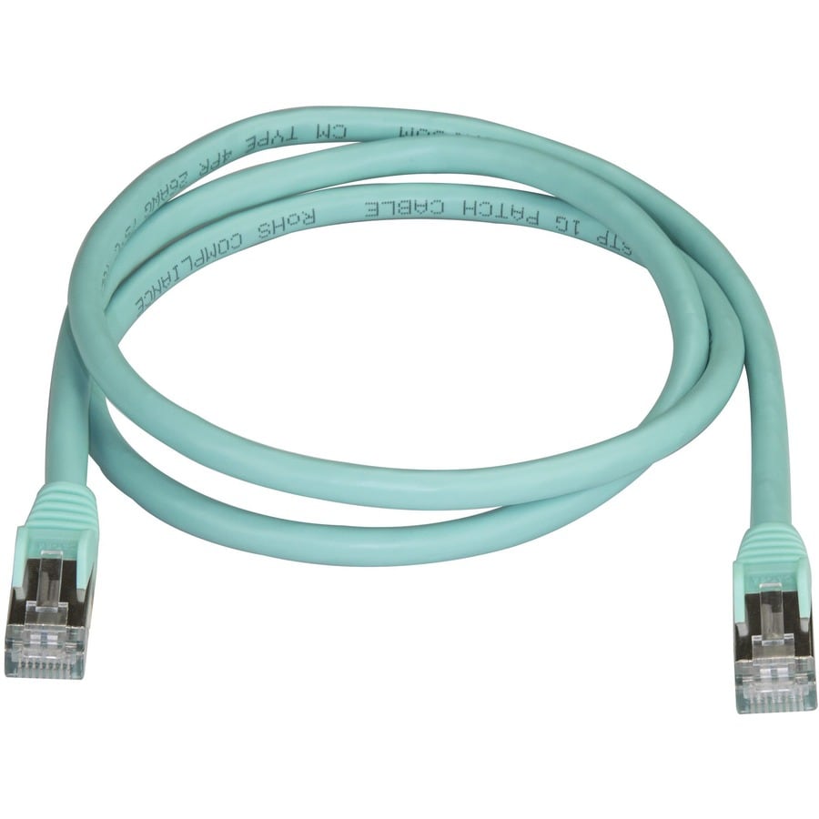 1m Aqua Cat6a Ethernet Cable - STP