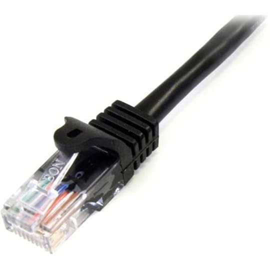 10m Black Snagless Cat5e Patch Cable
