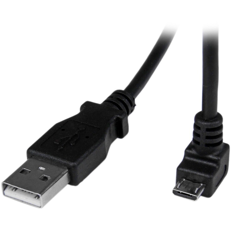 2m USB to Down Angle Micro USB Cable