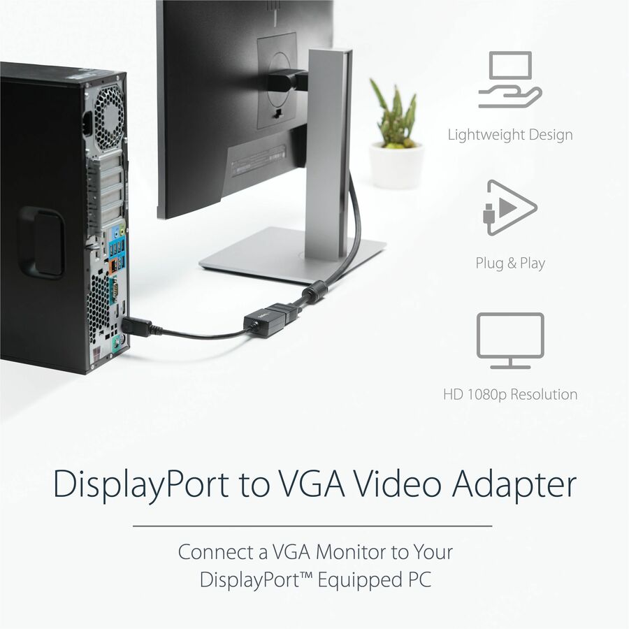 DisplayPort to VGA Video Converter.