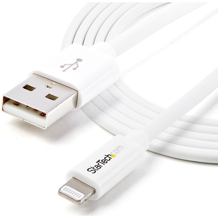 2m White 8-pin Lightning to USB Cable