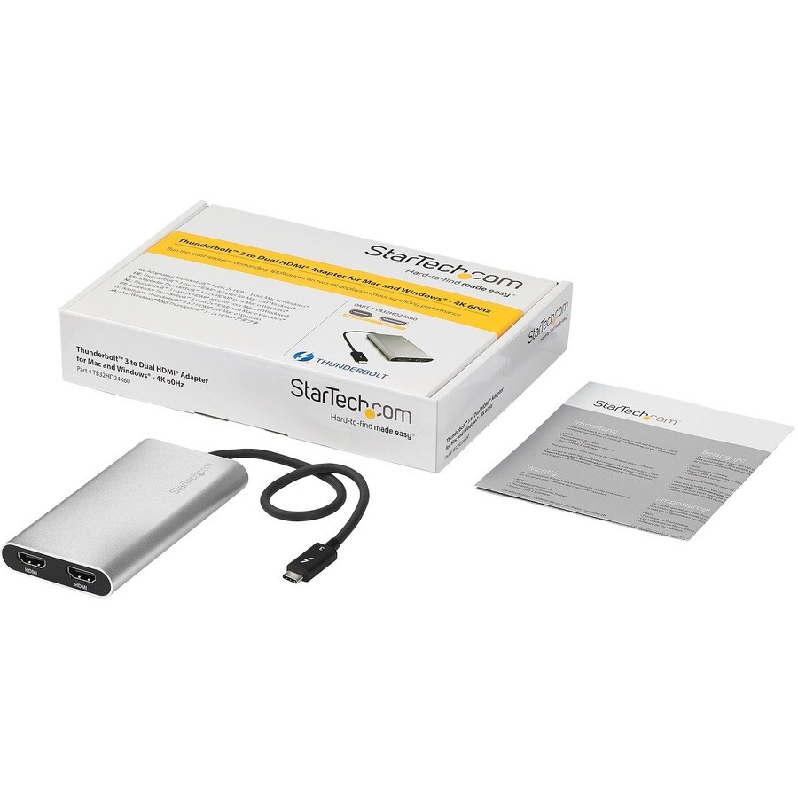 Thunderbolt 3 to Dual HDMI - 4K 60Hz