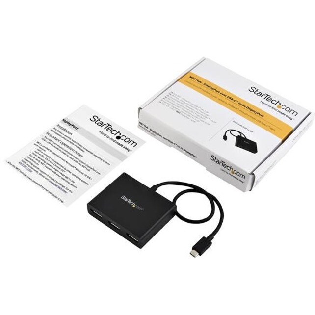 MST Hub - 3 port USB C DisplayPort Hub