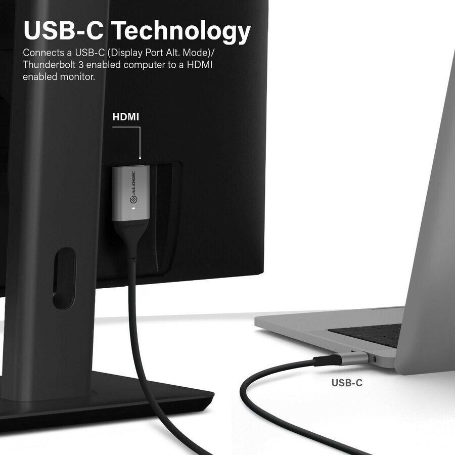 1M ULTRA USB-C TO HDMI CABLE - 4K S.GREY