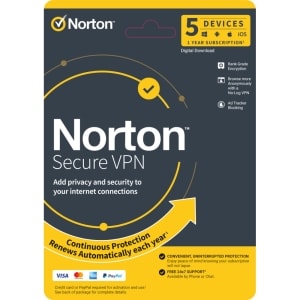 NORTON WIFI PRVCY SCRE VPN 1U 5D DRMKEY