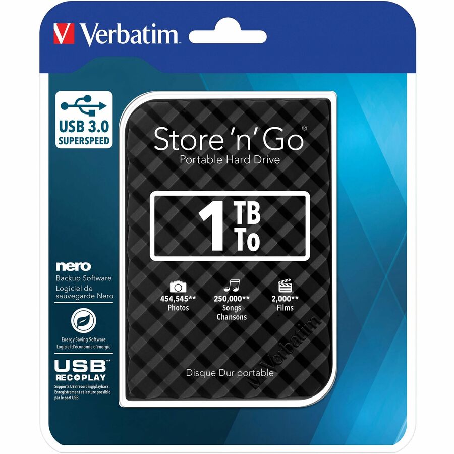 STORE 'N' GO USB 3.0 HDD GRID 2TB BLACK