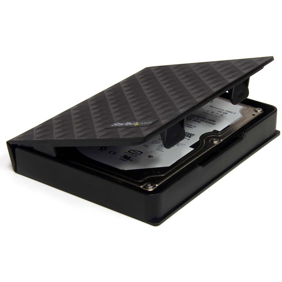 3x2.5 Anti-Static HDD Protector Case Bk