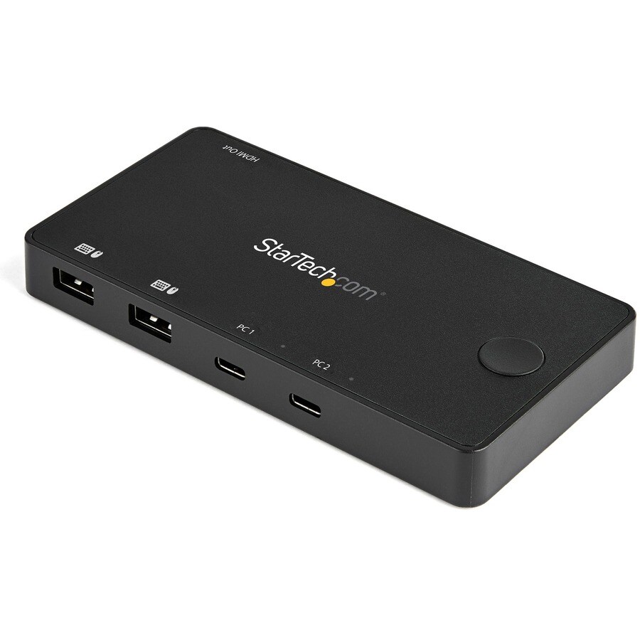2 Port USB-C Alt-Mode Compact KVM Switch