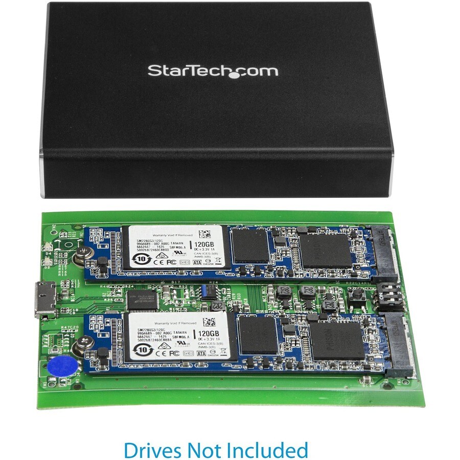 Dual M.2 Enclosure - RAID USB 3.1 Gen 2