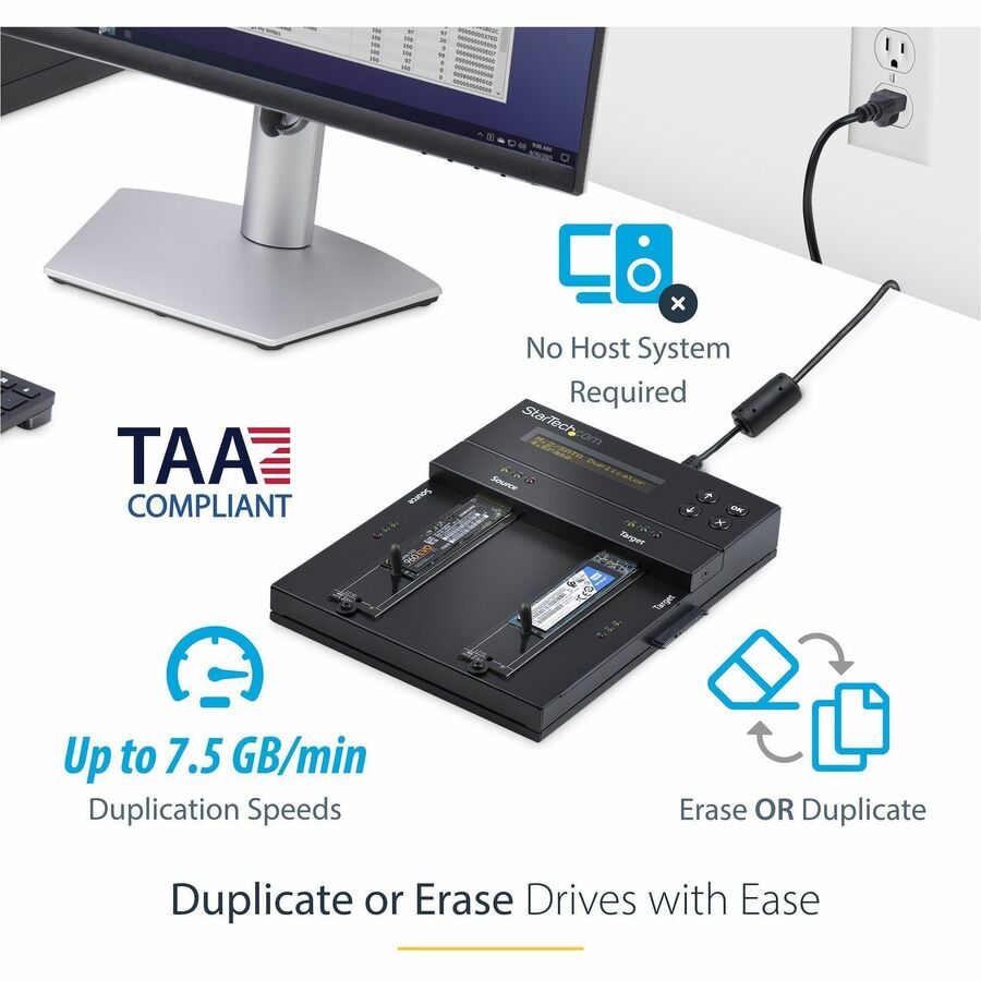 Standalone M.2 SATA M.2 NVMe Duplicator
