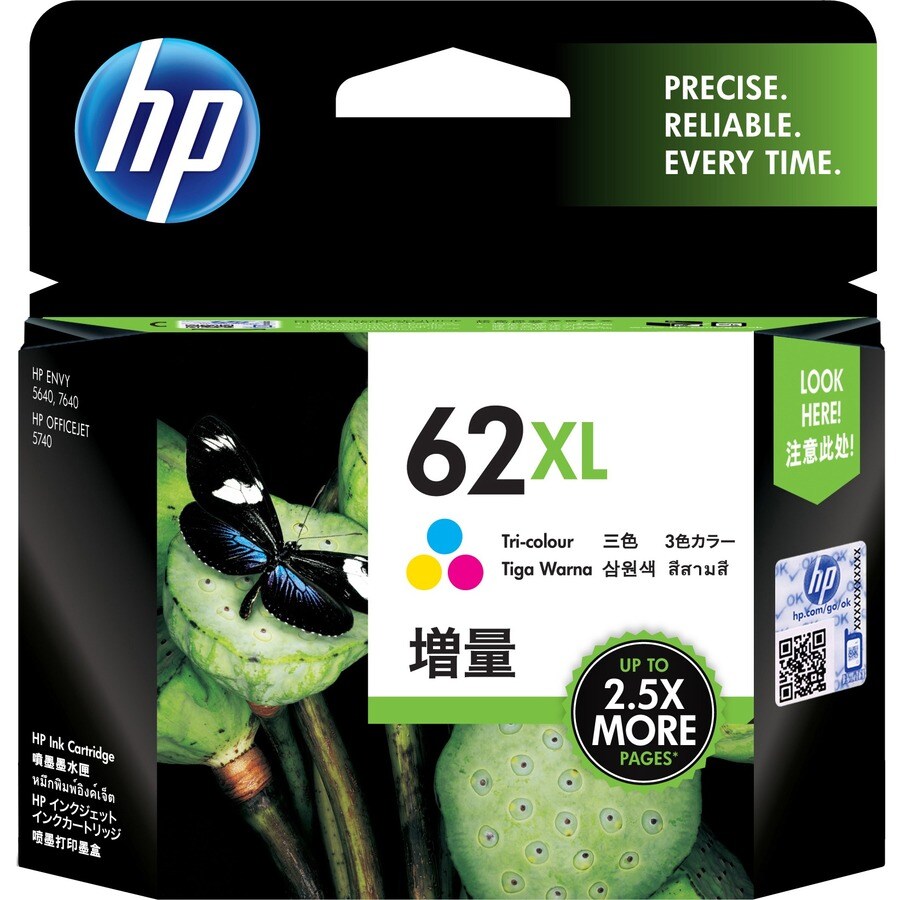 62XL TRI-COLOR INK CART C2P07AA