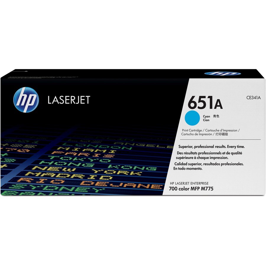 651A CYAN LJ TONER CART CE341A