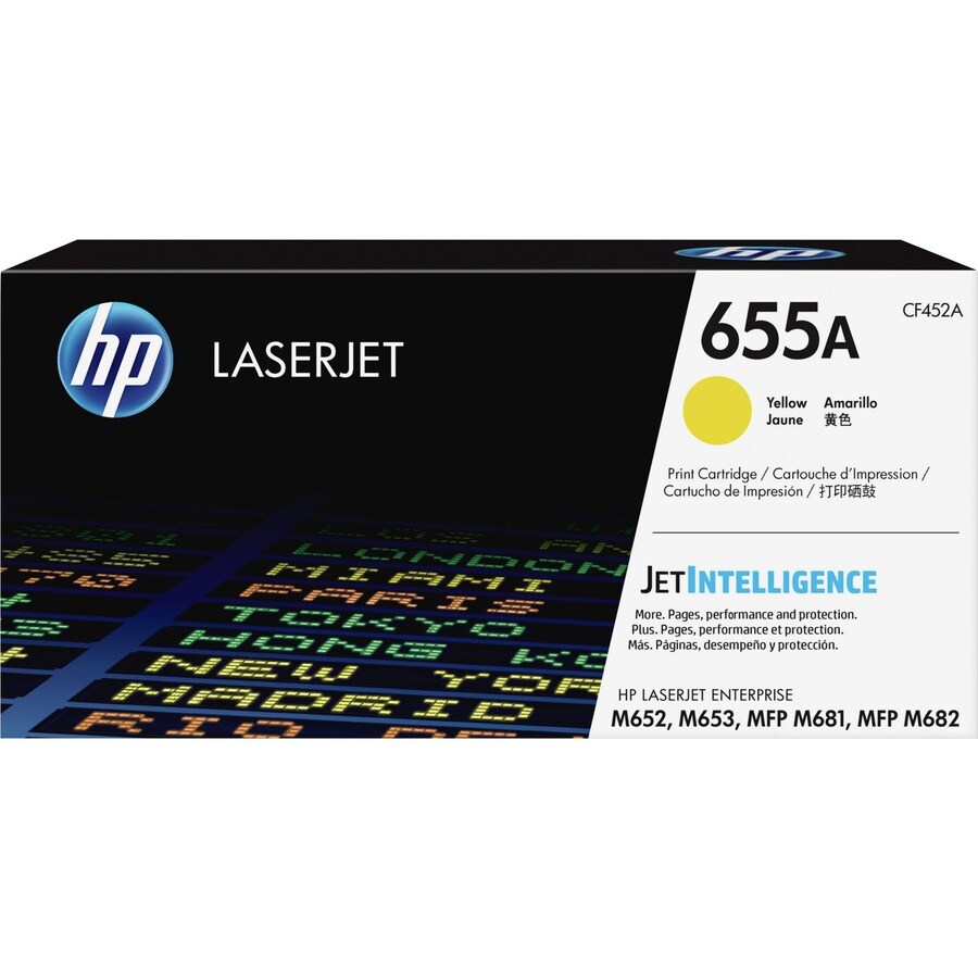 655A Yellow LaserJet Toner Cartridge