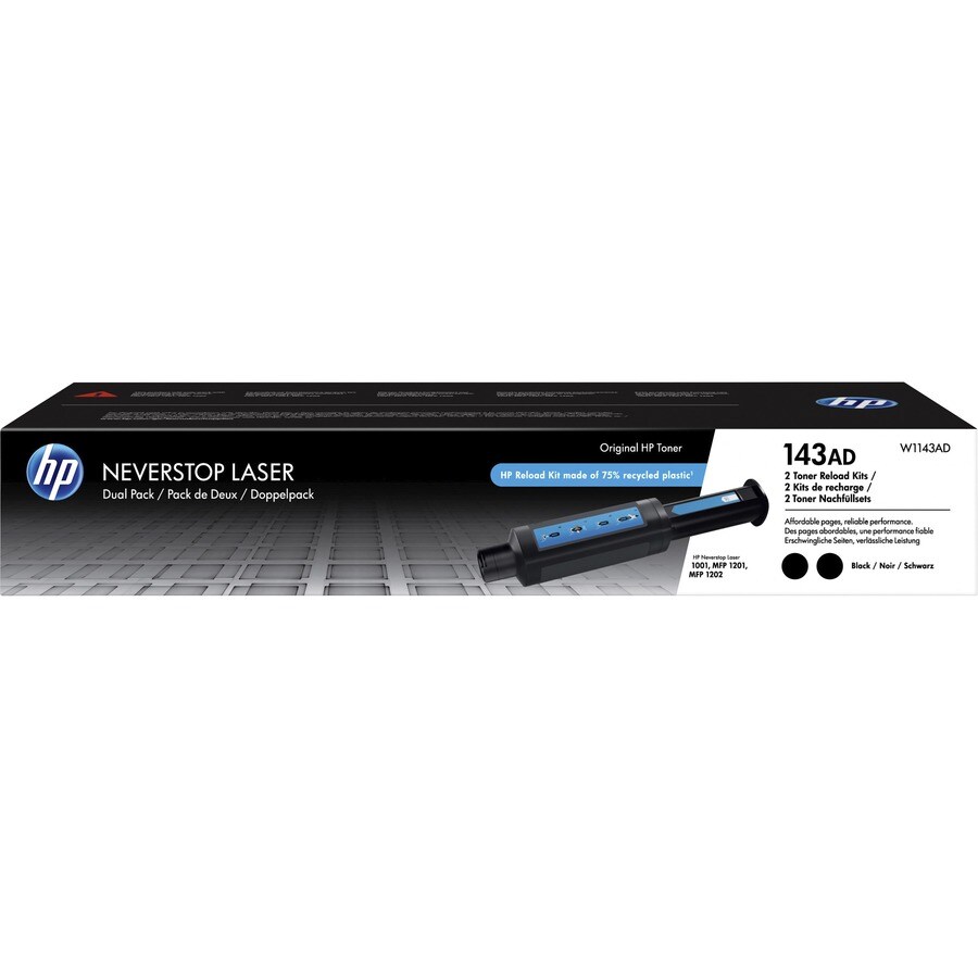 143AD Black Toner - Dual Pack