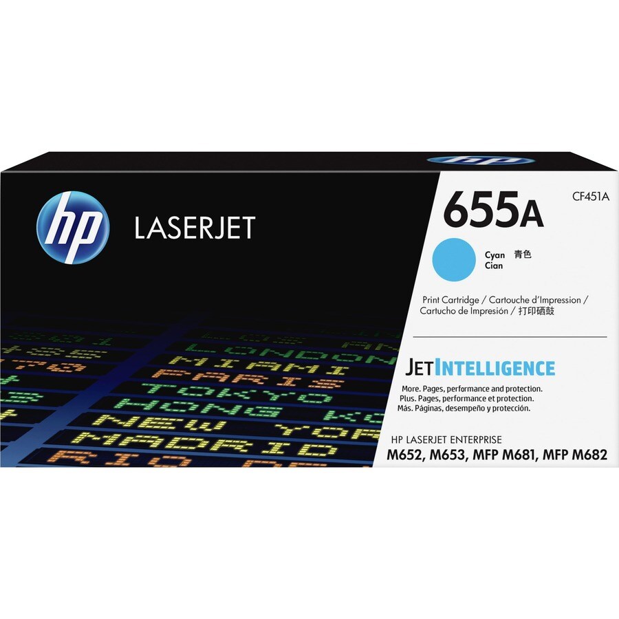 655A Cyan LaserJet Toner Cartridge