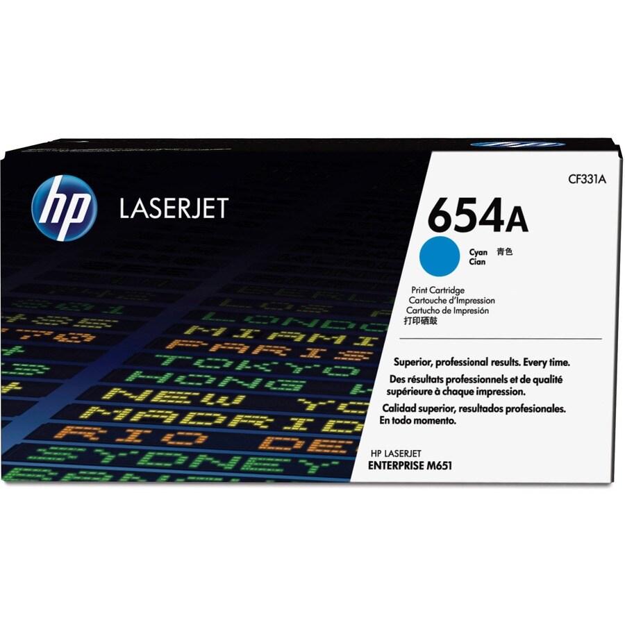 654A CYAN LJ TONER CART CF331A